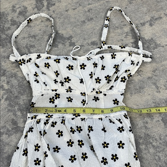 NWT For Love and Lemons Brenda Floral Midi Dress Daisy Strappy Open Back Sz L - Picture 12 of 15